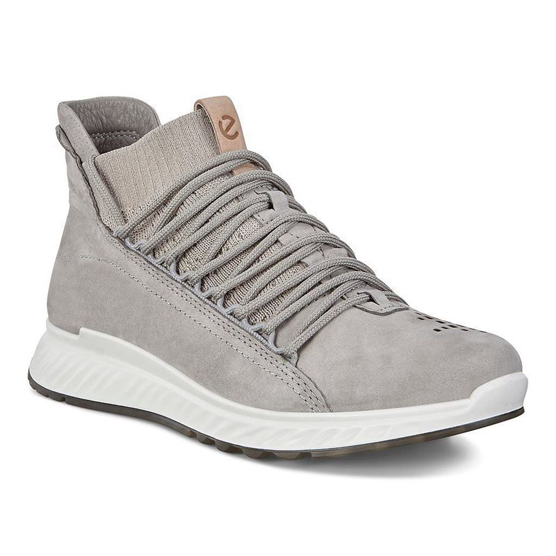 Women Outdoor Women Ecco St.1 Women's - Sneakers Grey - India XYRSPM791